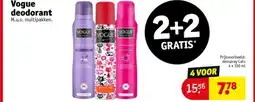 Kruidvat Vogue deodorant aanbieding
