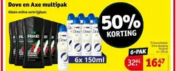 Kruidvat Dove en Axe multipak aanbieding