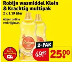 Kruidvat Robijn wasmiddel Klein & Krachtig multipak aanbieding