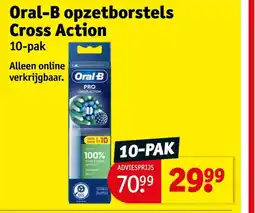 Kruidvat Oral-B opzetborstels Cross Action aanbieding