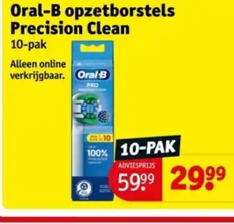 Kruidvat Oral-B opzetborstels Precision Clean aanbieding