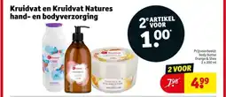 Kruidvat Kruidvat en Kruidvat Natures hand en bodyverzorging aanbieding