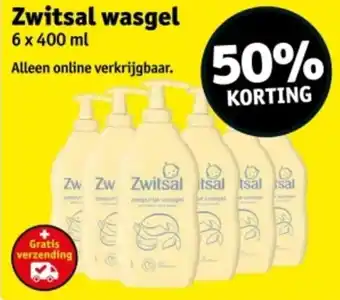 Kruidvat Zwitsal wasgel aanbieding