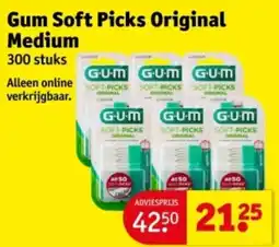 Kruidvat Gum Soft Picks Original Medium aanbieding
