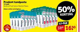 Kruidvat Prodent tandpasta aanbieding