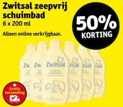 Kruidvat Zwitsal zeepvrij schuimbad aanbieding