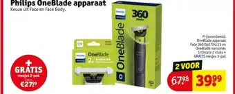 Kruidvat Philips OneBlade apparaat aanbieding