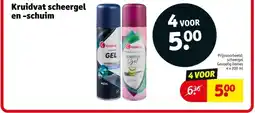 Kruidvat Kruidvat scheergel en schuim aanbieding