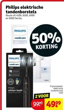 Kruidvat Philips elektrische tandenborstels aanbieding