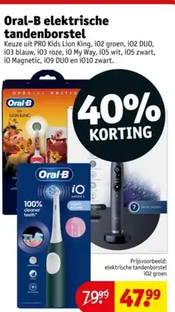 Kruidvat Oral-B elektrische tandenborstel aanbieding