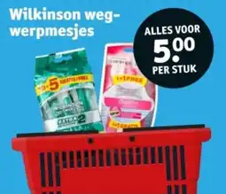 Kruidvat Wilkinson weg werpmesjes aanbieding