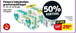 Kruidvat Pampers babydoekjes grootverpakkingen aanbieding