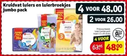 Kruidvat Kruidvat luiers en luierbroekjes jumbo pack aanbieding