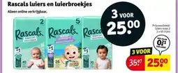 Kruidvat Rascals luiers en luierbroekjes aanbieding