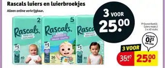 Kruidvat Rascals luiers en luierbroekjes aanbieding
