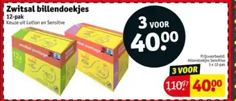 Kruidvat Zwitsal billendoekjes aanbieding