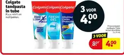 Kruidvat Colgate tandpasta in tube aanbieding