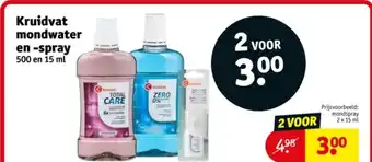 Kruidvat Kruidvat mondwater en spray aanbieding
