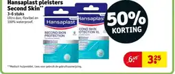 Kruidvat Hansaplast pleisters Second Skin aanbieding