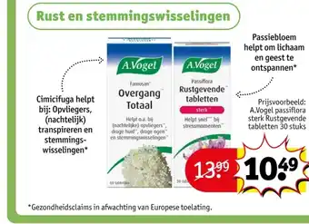 Kruidvat A.Vogel passiflora sterk Rustgevende tabletten aanbieding