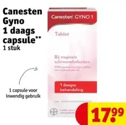 Kruidvat Canesten Gyno 1 daags capsule aanbieding