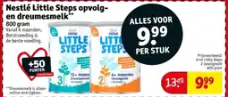 Kruidvat Nestlé Little Steps opvolg en dreumesmelk aanbieding