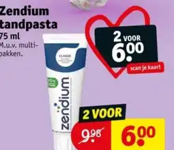 Kruidvat Zendium tandpasta aanbieding