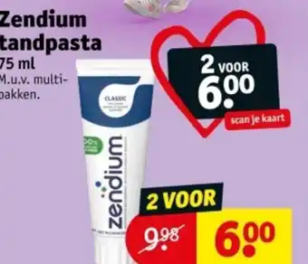 Kruidvat Zendium tandpasta aanbieding