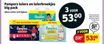 Kruidvat Pampers luiers en luierbroekjes big pack aanbieding