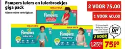 Kruidvat Pampers luiers en luierbroekjes giga pack aanbieding