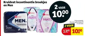 Kruidvat Kruidvat incontinentie broekjes en Men aanbieding