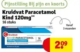 Kruidvat Kruidvat Paracetamol Kind 120mg aanbieding