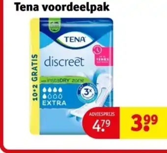 Kruidvat Tena voordeelpak aanbieding