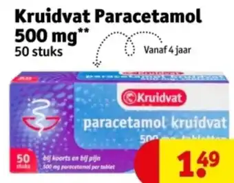 Kruidvat Kruidvat Paracetamol 500 mg aanbieding