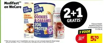 Kruidvat Modifast en WeCare aanbieding