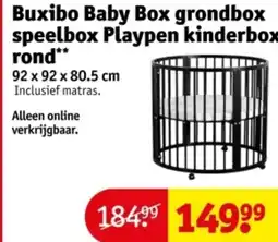 Kruidvat Buxibo Baby Box grondbox speelbox Playpen kinderbox rond aanbieding
