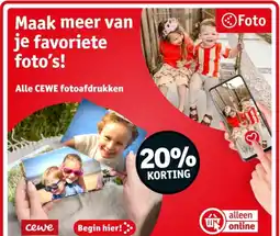 Kruidvat Alle CEWE fotoafdrukken aanbieding