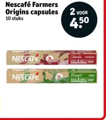 Kruidvat Nescafé Farmers Origins capsules aanbieding