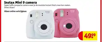 Kruidvat Instax Mini 9 camera aanbieding