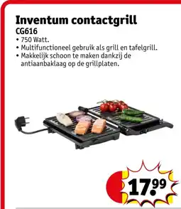 Kruidvat Inventum contactgrill CG616 aanbieding