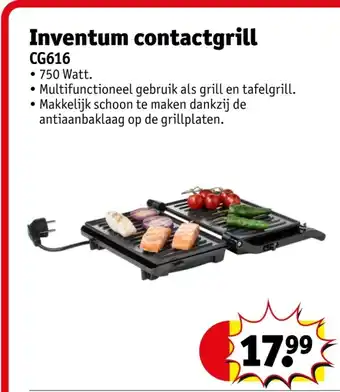 Kruidvat Inventum contactgrill CG616 aanbieding