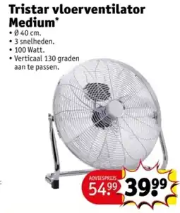 Kruidvat Tristar vloerventilator Medium aanbieding