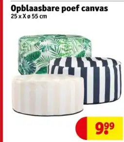 Kruidvat Opblaasbare poef canvas aanbieding