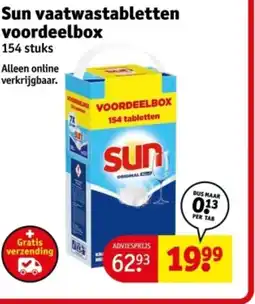 Kruidvat Sun vaatwastabletten voordeelbox aanbieding