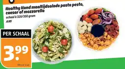 Poiesz Healthy Hand maaltijdsalade pasta pesto, caesar of mozzarella aanbieding