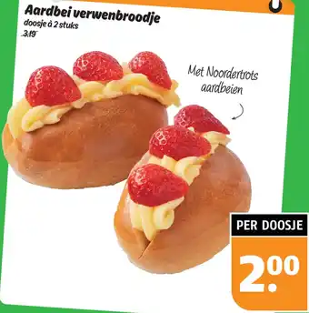 Poiesz Aardbei verwenbroodje aanbieding
