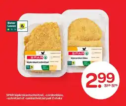 Spar SPAR kipkrokantschnitzel, -cordonbleu, -schnitzel of -satéschnitzel aanbieding