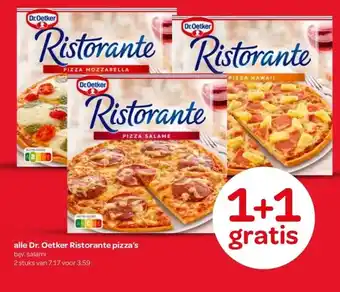 Spar alle Dr. Oetker Ristorante pizza's aanbieding