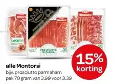 Spar alle Montorsi aanbieding