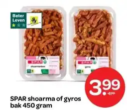 Spar SPAR shoarma of gyros aanbieding